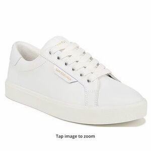 Sam Edelman Classic White Lace-Up Sneakers
